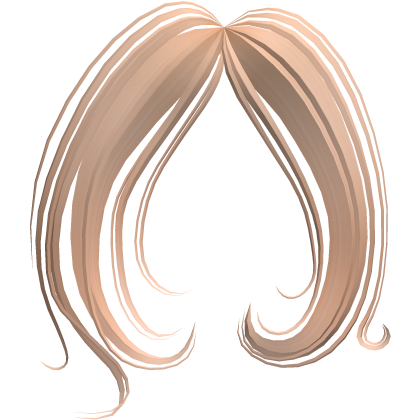 ♡ cascading wavy curly framing bangs (blonde) Roblox item