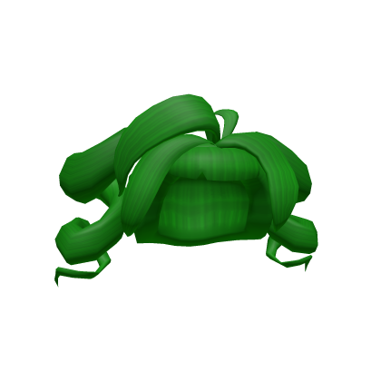 Green Curled Twintails Roblox item