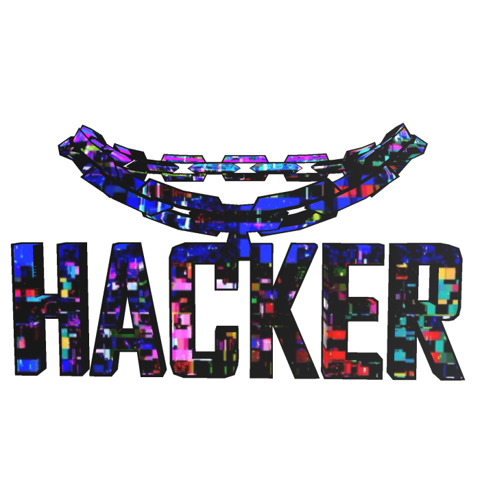 Colorful Animated Glitch Hacker Chain