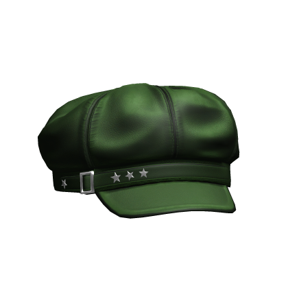 Grunge Y2K Dark Green Buckle Belt Punk Cap - Roblox