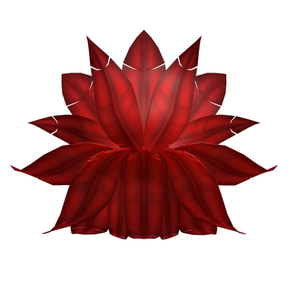 Majestic Red Showgirl Feather Bustle