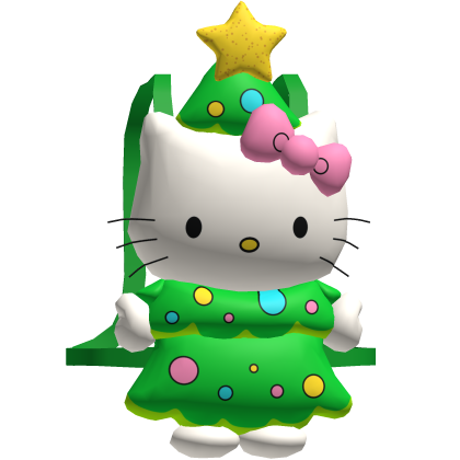 Cute Xmas Christmas Tree Kitty Cat Backpack [3.0]