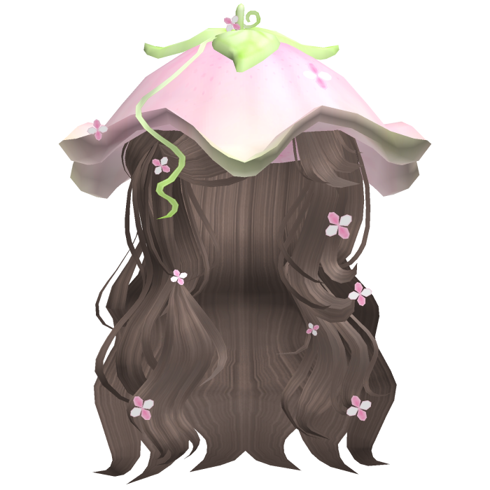 Ethereal fairy long anime flower hair (milktea)
