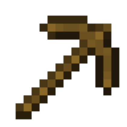 Minecraft Wooden Pickaxe Roblox decal