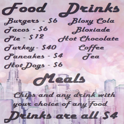Leilah's Bloxburg Menu - PURPLE - Roblox decal