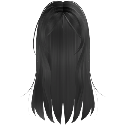 ୨୧ wispy sleepy anime girl long hair - ombre gray Roblox item