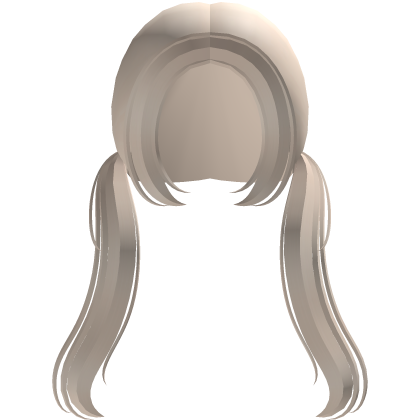 ♡ long low cute pigtails in pastel blonde