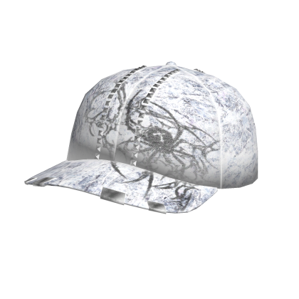 White Camo Grunge Studded Cap Roblox item