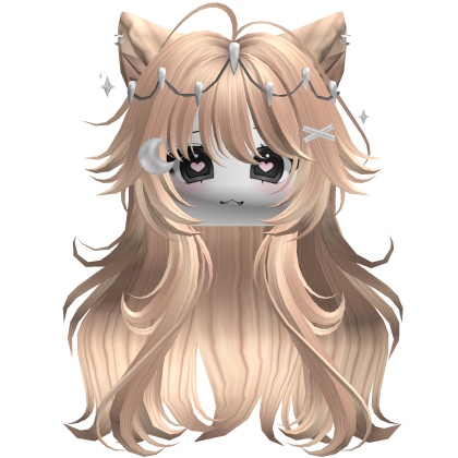 Super Fluffy Anime Werewolf w/ Face (Blonde)