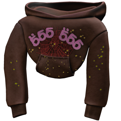 [4.0] Brown Sp5der Shoulder Hoodie