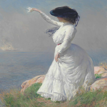 Woman Bidding Farewell (Painting) Roblox decal