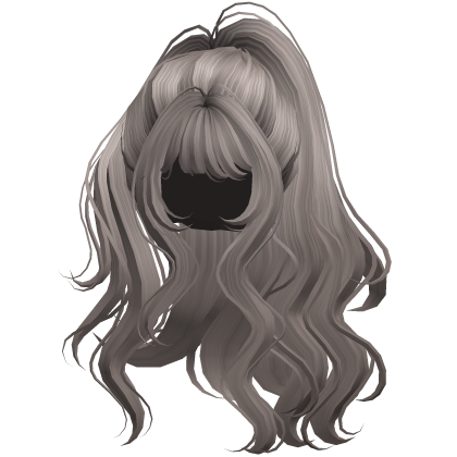 Ash Long Wavy Half Up Half Down