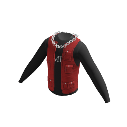 'AMIR' Red Designer Vest