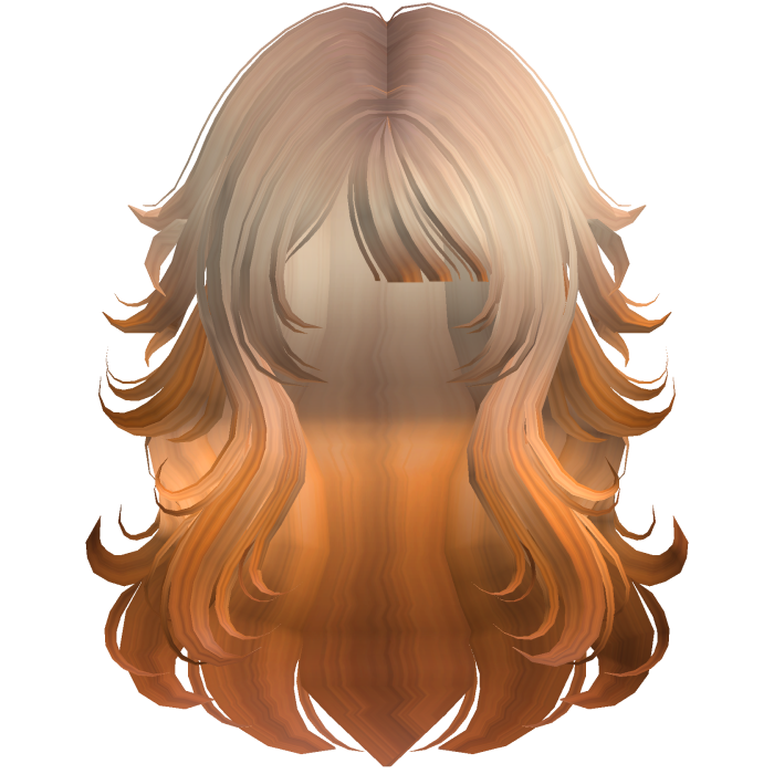 Chibi Anime Fluffy Layered Hair (Blonde & Orange) 