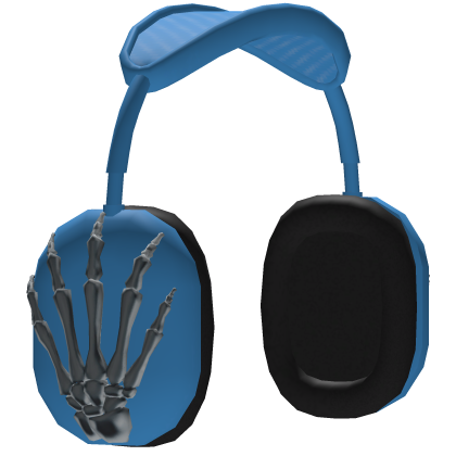 Skeleton Hand Headphone Blue Roblox item