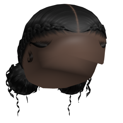 Braided Back Double Buns Roblox item