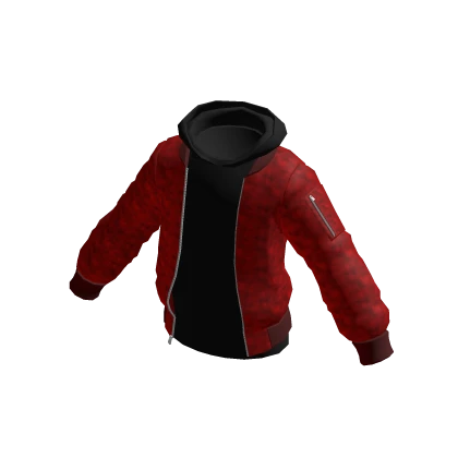 Black Hoodie Red Bomber Jacket Combo Outfit Roblox Item Rolimon s