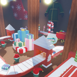 christmas obby parkour "easy but quiet long "