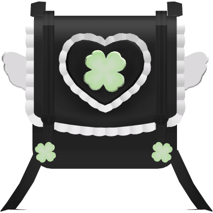 ♡: cute lucky angel backpack in black (3.0)