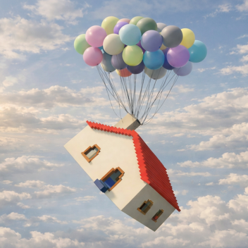 Luftballons und Seile