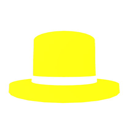 Yellow Neon Cartoony Top Hat Roblox item