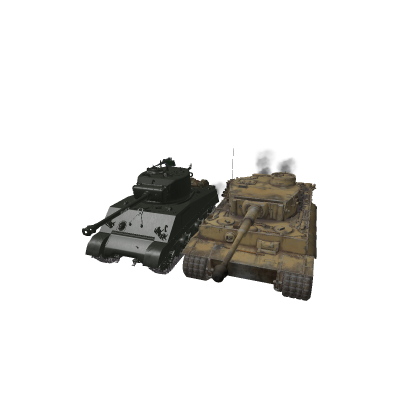 Tiger And M4 Sherman