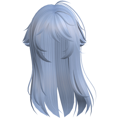 Light Blue Shy Moe Cat Girl Windy Whispy Hair