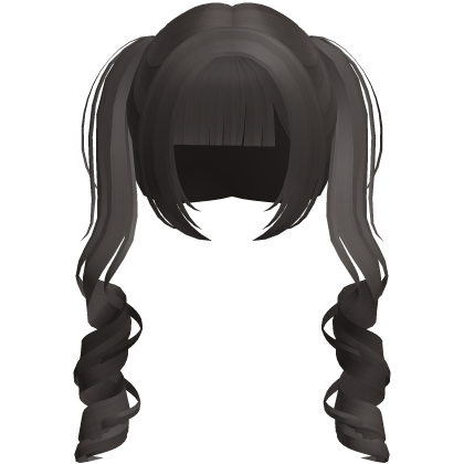 dark ash cute douyin princess pigtails