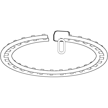 Glowing Zipper Halo White Black Roblox item