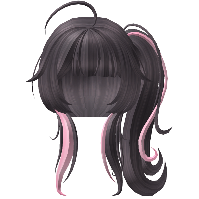 cute curly anime moe dusty pink one side pigtail 