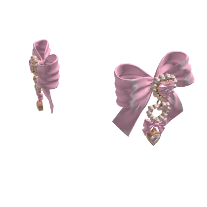 Pink Heart Bows