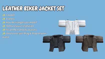 [R15/R6] Leather biker jacket set preview 1