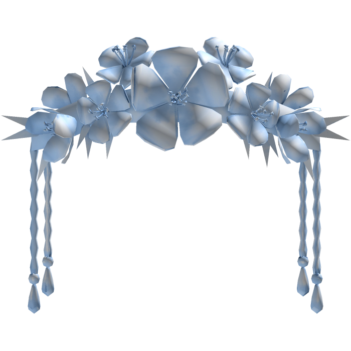 Light Blue Flower Headpiece 