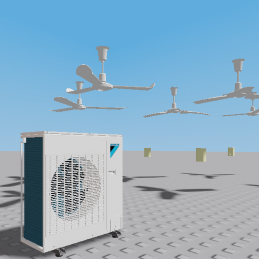 Industrial ceiling fans and air conditioners 2