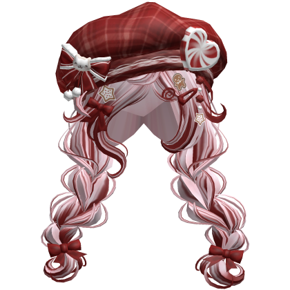 ♡ Christmas Preppy Holiday Braids (Pink)
