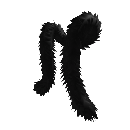 3.0 Long Fabulous Feather Boa - Black Roblox item