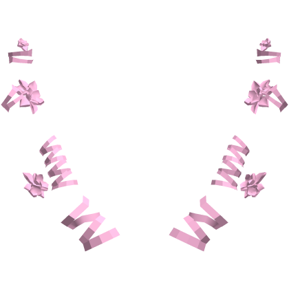 sakura horns ribbon bows add on pink Roblox item