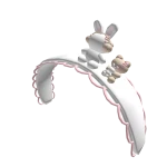 kawaii bunny bear pastel bloxburg lace headband