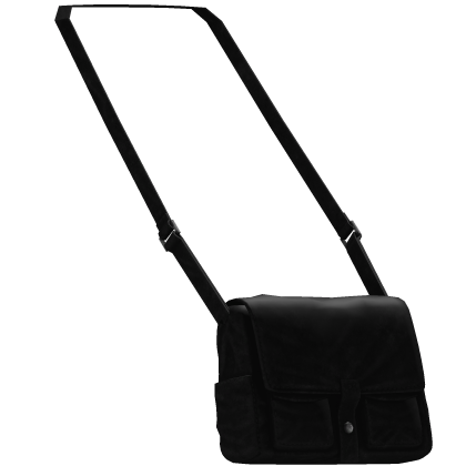 Black Paisley Emo Cargo Shoulder Bag