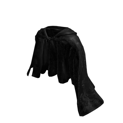Black Dark Gothic Vampire Cloak Cape Dracula Roblox item render