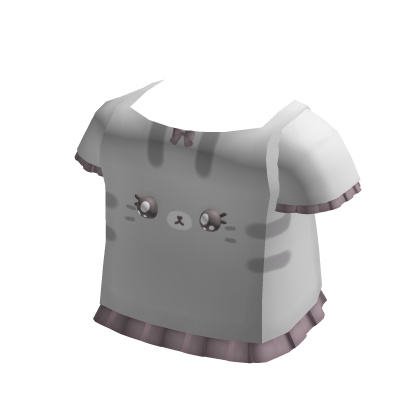 ꒰﹕kawaii grey kitty cat sleepover dress thumbnail