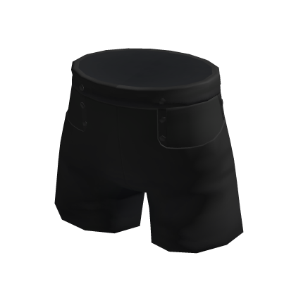 Buttoned High Waisted Shorts Black thumbnail