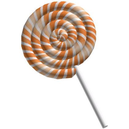Orange Swirl Lollipop