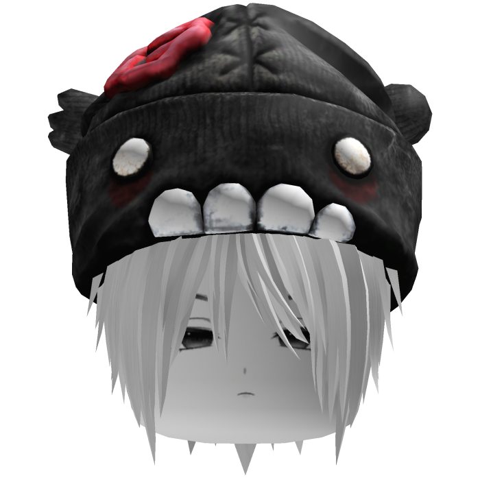 Vkei Moe Messy White Hair W Zombie Beanie & Face🧟