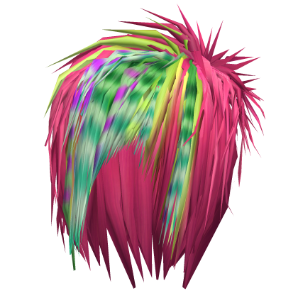short layered teased scene hair zombie unicorn  Roblox item