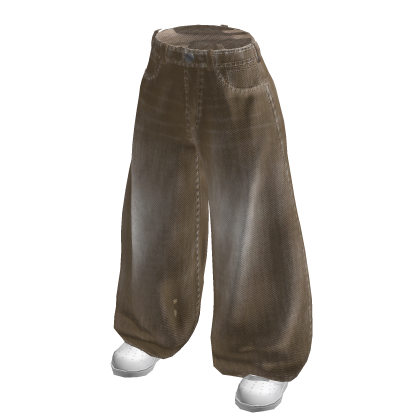 Vintage Baggy Skater Pants (Beige) thumbnail