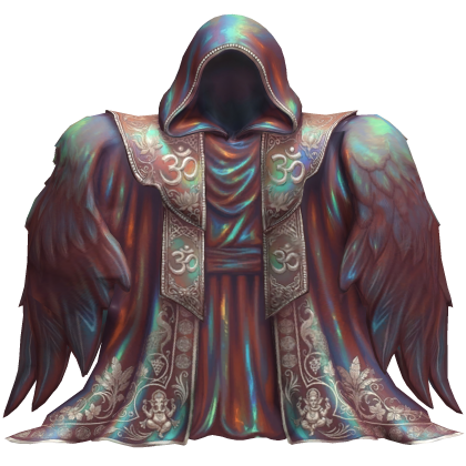 ॐ Hinduism Hooded Angel Cloak Cape (Pearlescent) Roblox item