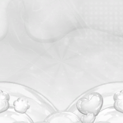 Cute White Kawaii Heart Bubble Paw Background