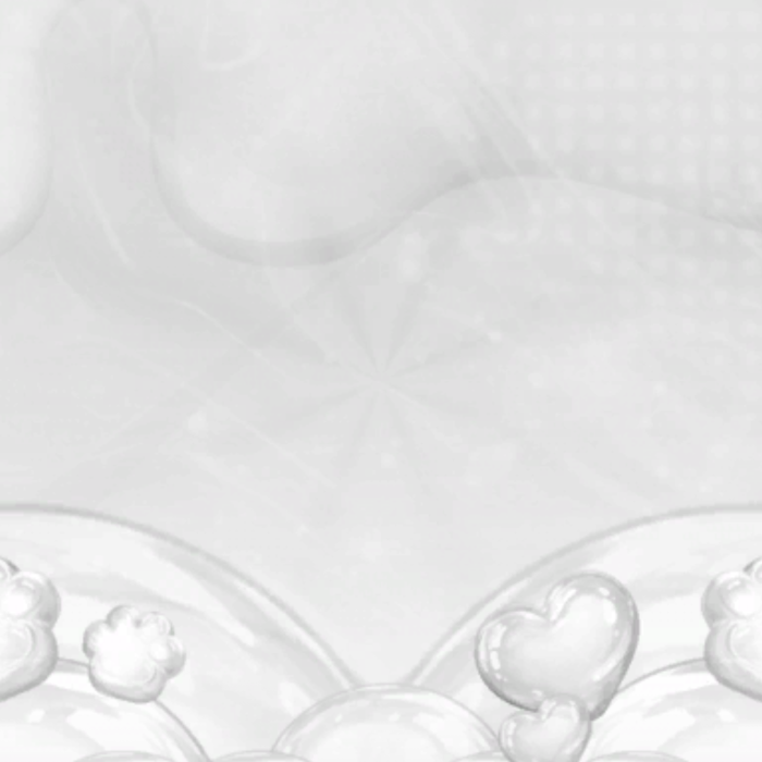Cute White Kawaii Heart Bubble Paw Background