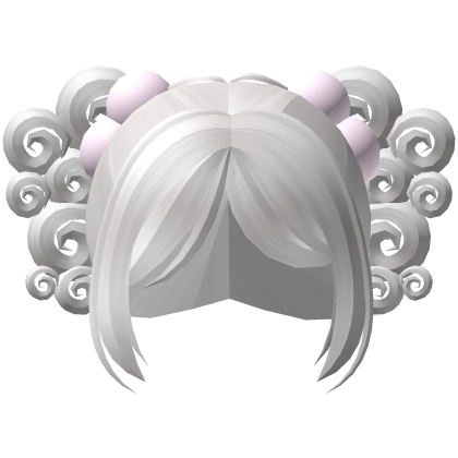 ❀ Cute White Curly Lalaloopsy Hair  Roblox item